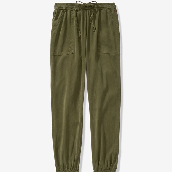 Victoria's Secret PINK Easy Lightweight Jogger Olive Green XL NEW - Picture 2 of 3